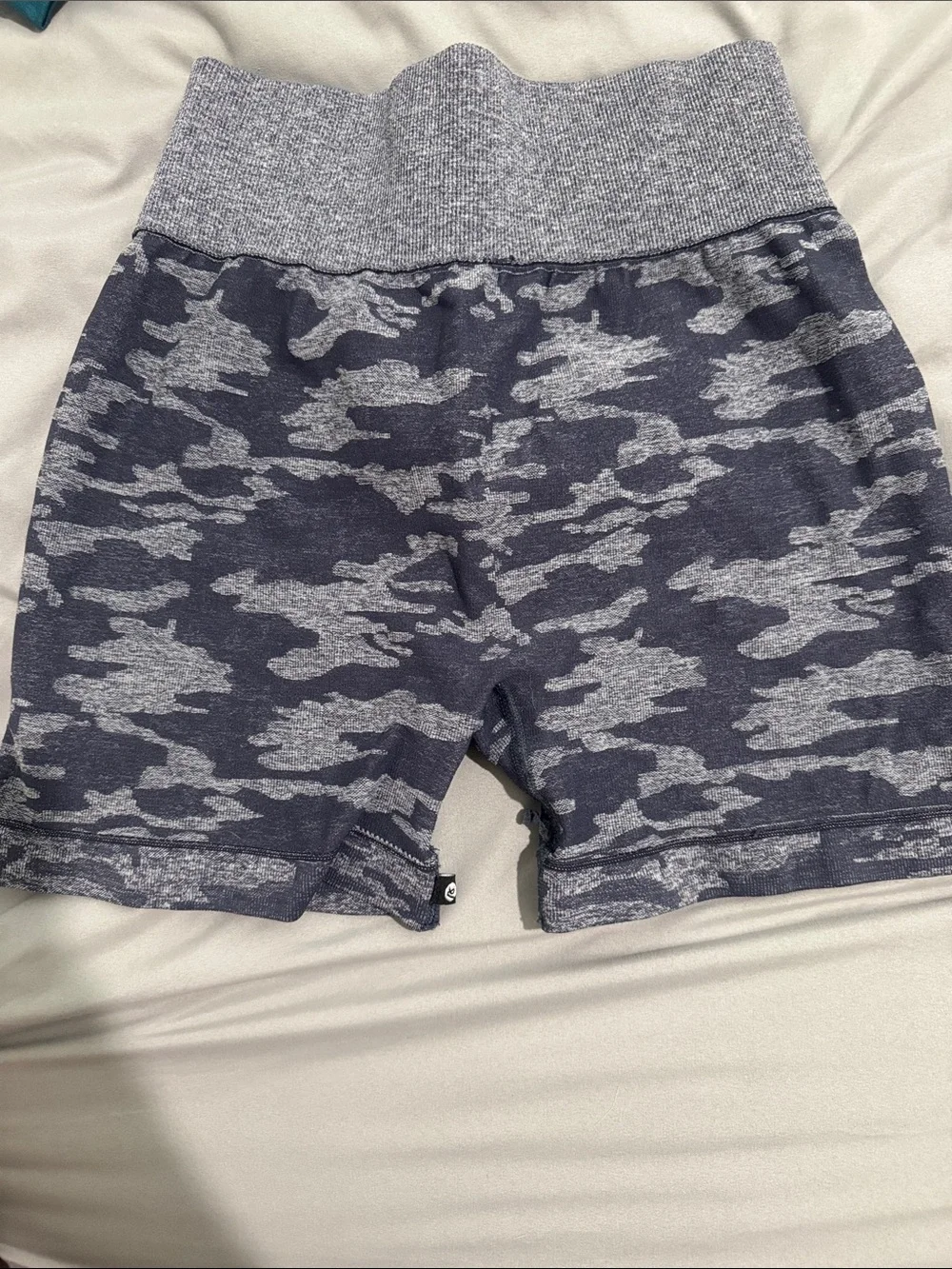 AYBL Navy and Gray Camo Leggings Shorts